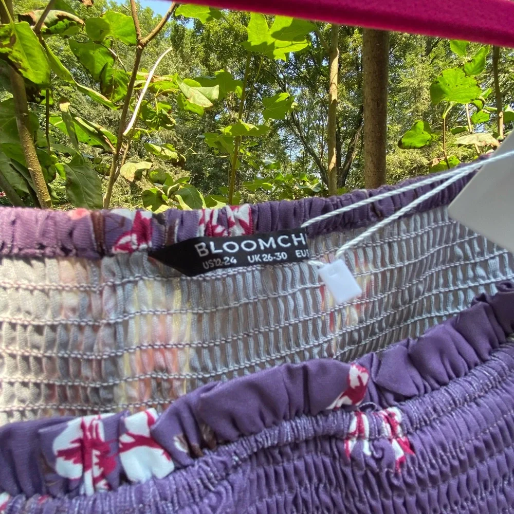 BloomChic Purple Floral Dress Size 22 - Picture 2 of 9